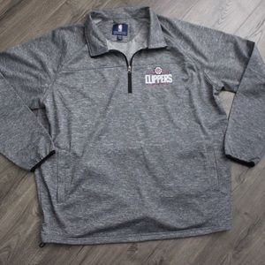 NBA LOS ANGELES CLIPPERS Half Zip Pullover Sweater Size XXL